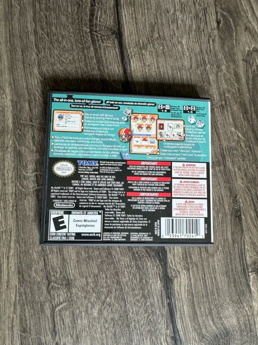 Nintendo DS Game “My Do It All” by TOMY